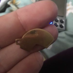 Gold tone scrap gold stamp 10k